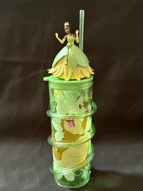 Disney The Princess And The Frog 3D Tiana Sculpted Tumbler Cup W/ Louis & Straw